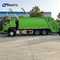 HOWO 6x4 Garbage Truck Compactor Euro 2 Waste Disposal Garbage Rear Loader Truck Green Diesel  Model New