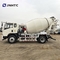 New HOWO Mini Concrete Mixer Truck With White Color 4X2 4cbm 6 Wheels High Quality