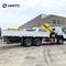 Sinotruk HOWO 6x4 400HP Cargo Truck With 10ton Boom Crane Truck China Factory