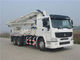 Safety Electronically Control Concrete Pump Truck Strong Stability With HOWO Chassis