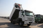 Mine Sinotruk HOWO Heavy Duty Dump Truck White Color 30 - 40 Tons 10-25CBM 10 Wheels