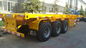 Yellow 40 Ton 1X40 Or 2X20 Container Delivery Trailer For Multi Purpose