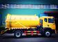 Yellow Color Diesel SINOTRUCK 6M3 Sewer Suction Truck HF7 Front Axles