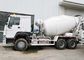 White 10CBM Concrete Mixer Truck , RHD 10 Wheels Concrete Mixer Pump Truck
