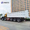 Howo 16 Wheeler Dump Truck With 10T Foldable Arm Crane With Lifting Axle