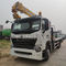 Customized heavy duty hydraulic folding boom crane mounted truck
