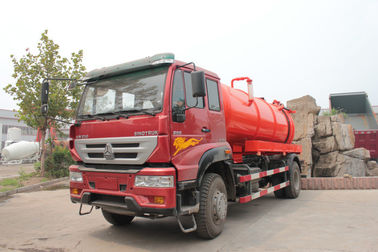 Sinotruk SWZ 4×2 Sewage Suction Truck 266 Hp Loading 16 Tons 6 Wheels
