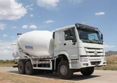 HOWO Heavy Duty Dump Truck , Cement Mixer Truck 10 Wheels Euro 2 400L Fuel Tank