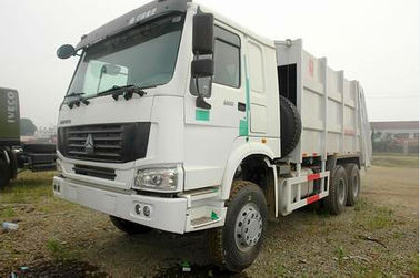 6x4 Euro II Emission Standard Trash Compactor Truck , Compact Garbage Truck 12m3