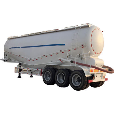 Aluminum Bulk Cement Powder Trailer 3 Axles 30cbm 50cbm Fuel Tanker Semi Trailer