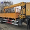 Howo Straight Arm Cargo With Crane Truck 6x4 10 Wheels 380hp 10T Good Price