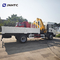 HOWO Cargo Carrying Crane Truck 290HP Belt Ladder 5-Ton Railboard Flat Plate Cargo Truck