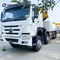 Sinotruk Howo Crane Truck 8X4 10Tons Cargo With Folding Crane 16 Wheels 400hp For Sale