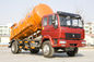 6 Wheels Sinotruk Sewage Suction Truck 266 Hp One Bed With 10 CBM Orange Tank