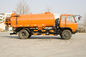 266 Hp Sewage Suction Trucks 6 Wheels Waste Disposal Truck Orange Tank Body 3-30m³