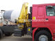 6×4 Prime Mover Truck Mounted Hydraulic Crane Red / Yellow Model ZZ4257N3247W