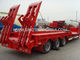 3 Axles 80 Tons 17m Hydraulic Flatbed Trailer 12 Wheels Loading Construction