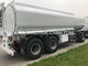 25 Tons 3 BPW Axles Oil Tank Trailer / Fuel Tank Semi Trailer With 2 Rooms