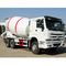 336hp Engine 6×4 Howo Concrete Mixer Truck Steel Structure With 10cbm Tanker