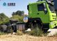HOWO Drawing Head Tractor Truck LHD Single Berth Cabin 10 Wheels Green Color
