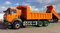 Beiben NG80 6x4 380hp Dump Heavy Tipper Trucks Orange Color Front Lift