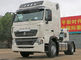 White SINOTRUK HOWO 4X2 Prime Mover Truck Tractor Head 336HP ZZ4257S3248V