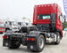 SINOTRUK STEYR 4X2 Tractor Trailer Dump Truck In Red Color For 8-20 Ton