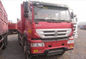 SINOTRUK SWZ 6X4 Heavy Cargo Truck Steel Red White Black Color Diesel Fuel Type