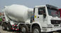 16cbm 8x4 Sinotruk HOWO Concrete Mixer Truck Red White Color 20-60 Ton CCC Passed