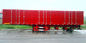 Red 3 Axles Heavy Duty Semi Trailers Steel Box Van Trailer 40 Ton Max Payload Heavy Duty Semi Trailers