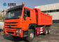 20CBM 13R22.5 Tubeless Tyre Sinotruk Howo 6x4 Dump Truck For Ghana In Orange