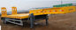 13000M 3 Alxes Lowbed Heavy Duty Semi Trailers 50-60T 12 Tires With 2 Legs