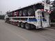 3 Axles 17m Hydraulic Flatbed Trailer For Loading Construction Machines