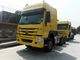 Howo Tractor Trailer Truck LHD 10 Wheels HW 79 High Roof Cab 102 Km / H