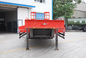 3 Axles Lowbed Heavy Duty Semi Trailers With 2 Legs , Flatbed Semi Trailer