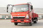 Red HOWO Light Truck , Light Duty Commercial Trucks 4x2 5 Ton Capacity