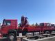 450hp 6*4 Heavy Cargo Truck 12T Telescoping Boom Mounted Crane