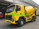 HC16 Sinotruk 10M3 Mixer Tank Truck With Italy Pump And Motor