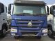 Blue Sinotruk Howo 371 Prime Mover Truck Tractor Trailer Truck ZZ4257N3241W