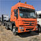 Orange Howo Sinotruk 371 Trailer Head Truck ZZ4257V3241V