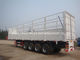 Three Axle Fence Cargo Trailer Tri Axles Livestock Sidewall Semi Trailer Truck