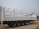 Three Axle Fence Cargo Trailer Tri Axles Livestock Sidewall Semi Trailer Truck
