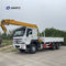 Sinotruk Howo 6x4 10 Telescopic Truck Mounted Crane Straight Arm Cargo Truck Crane